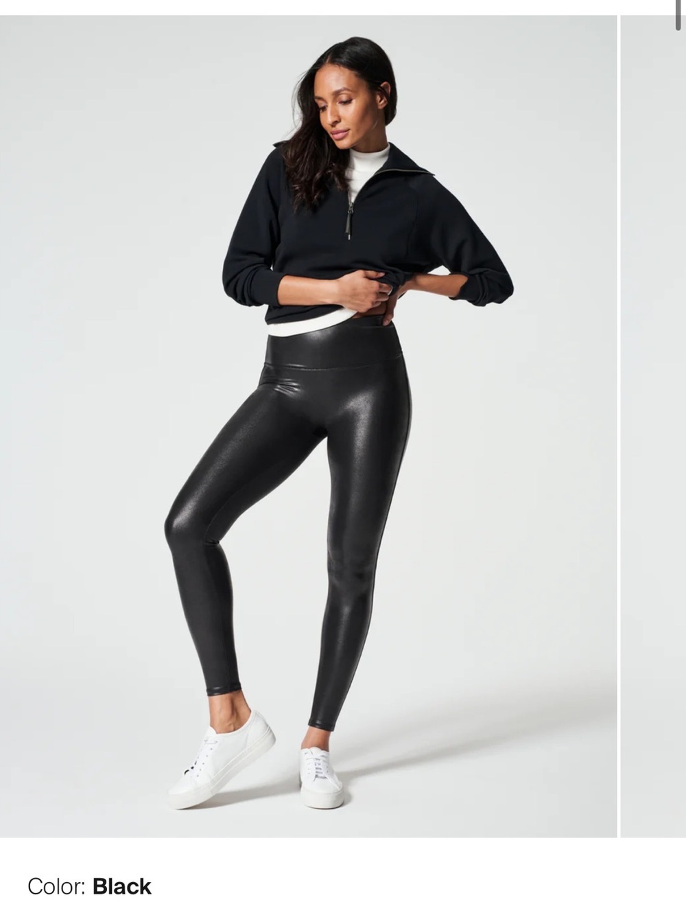 SPANXshape® Faux Leather Leggings